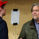 Republican presidential nominee Donald Trump's campaign CEO Steve Bannon is pictured backstage during a campaign event in Eau Claire, Wisconsin U.S. November 1, 2016.